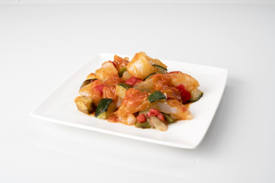 Bacalao con pisto